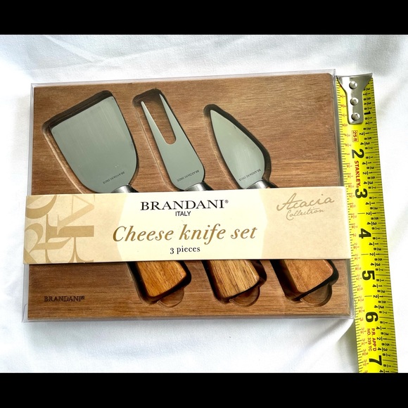 Brandani Kitchen New Brandani Italy Cheese Knife Set Wcutting Board Acacia Collection Poshmark